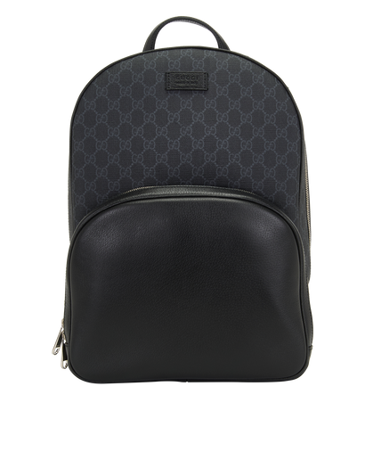 GG Backpack, &pound;750, Handbags, Black, Canvas/Leather, Front view